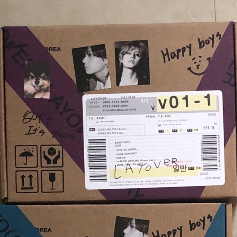 BTS V Layover- All inclusions- New but unsealed